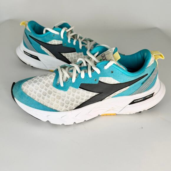 Diadora Mythos Blushield Volo Running Sneakers Shoes Turquoise C8372 Women 7.5 - Picture 1 of 13